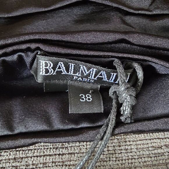 Balmain Paris Women's Black Beachwear Top High Waist Bottom Bikini Size 38 - Picture 14 of 16